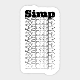 Simp Sticker